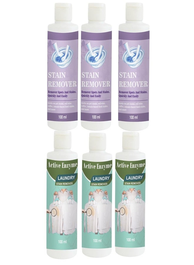 مجموعة مزيل البقع من توفوس، عبوة من 3 قطع باللون البنفسجي، وعبوة من 3 قطع باللون الفستقي | محلول تنظيف متعدد الأسطح للملابس والأقمشة والمفروشات (100 غرام لكل عبوة) - Image 1